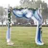 Pony Dance Tulle Tenda in voile - Sciarpa decorativa in voile effetto ombreggiato tetto del letto capanna per ragazza, tendaggi morbidi, eleganti, trasparenti, apertura, blu scuro, L 152 x H 548