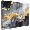 MuchoWow© Quadro Moderno Soggiorno Decorazioni Da Parete Quadri Su Tela Da | 40x30 cm - Salotto Grandi Foto Con Cornice Camera Da Letto CasaMarmo - Oro - Bianco e nero