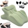 Generico Cuscino Per Coppia 27° - Cuneo In Memory Foam,Cuscino Ergonomico,Multifunzionale,Materiale In Memory Foam Morbido,Fodera Facile Da Pulire. (Verde, 59 * 46 * 42)