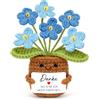 Cadimus decorazioni per la casa, fiori e biglietti lavorati a maglia-6