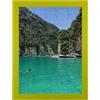 Wallazz Cornice Porta Puzzle 1000 Pezzi 50,4x70,4 cm Verde - Cornice per Quadri e Puzzle, Frontale Trasparente in Crilex, Made in Italy - Design Elegante da Parete
