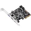 Silverstone Scheda pci usb Silverstone SST-ECU05, 1x USB3.1 Typ-C + 2x USB3.0 + 2x intern U