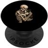 Funny Gothic Border Collie Dog Lovers Ap Halloween gotico scheletro abbracciare Border Collie cane abbraccio PopSockets PopGrip Adesivo