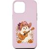 Country Girls Spooky Guitar Art Custodia per iPhone 12 Pro Max Ghost Cowgirl Chitarra Carino Country Music Halloween