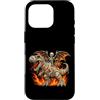 Halloween Gift For Trick Or Treating Spo Custodia per iPhone 16 Pro Scheletro che cavalca dinosauro T-Rex Mummia spaventoso Halloween