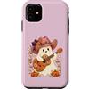 Country Girls Spooky Guitar Art Custodia per iPhone 11 Ghost Cowgirl Chitarra Carino Country Music Halloween