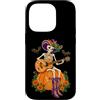 Country Girls Spooky Guitar Art Custodia per iPhone 14 Pro Scheletro Cowgirl Chitarra Halloween Country Music