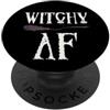 Halloween Witches Be Funny Witchy AF - Scopa da strega divertente per Halloween PopSockets PopGrip Adesivo