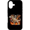 Halloween Gift For Trick Or Treating Spo Custodia per iPhone 17 Scheletro che cavalca dinosauro T-Rex Mummia spaventoso Halloween