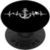 Cool Sailor Designs for Sailing Ancora il battito cardiaco dell'oceano, marinaio PopSockets PopGrip Adesivo