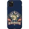 Frog Voting Dawn Custodia per iPhone 11 Pro Max Divertente rana votazione elezione patriottico sondaggio umorismo