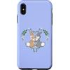 Disney Custodia per iPhone XS Max Disney Bambi Thumper & Miss Bunny Floral Heart Valentine's