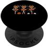 Halloween Gift For Trick Or Treating Spo Balletto Zucca Scheletro Ballerina Spaventoso Happy Halloween PopSockets PopGrip Adesivo