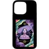 Mystical Calm Goddess Being Outer Space Custodia per iPhone 15 Pro Max Nebulosa Magica Cielo Cosmico Galleggiante Donna Spazio