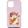 Country Girls Spooky Guitar Art Custodia per iPhone 12/12 Pro Ghost Cowgirl Chitarra Carino Country Music Halloween
