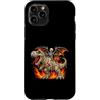 Halloween Gift For Trick Or Treating Spo Custodia per iPhone 11 Pro Scheletro che cavalca dinosauro T-Rex Mummia spaventoso Halloween