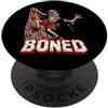 Funny Skeleton Bones Sports Halloween Hu Arrampicata su roccia retrò freddo atleta ferito PopSockets PopGrip Adesivo