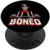 Funny Skeleton Bones Sports Halloween Hu Weightlighting Sollevatore pesi Sollevatore Sollevatore Sollevatore di lesioni da sollevamento PopSockets PopGrip Adesivo
