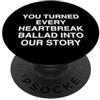 Sad Girl Music Aesthetic Lover Hai trasformato ogni ballata crepacuore nella nostra storia Relatable PopSockets PopGrip Adesivo