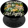 Collettivo Green Living Consapevole Vivi Leggero con Zero Waste: Pratiche Sostenibili PopSockets PopGrip Adesivo