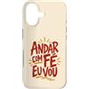 Caminho e Fé Custodia per iPhone 17 Citazione cristiana portoghese Andar Com Fé Fede