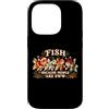 Fishkeeping Christmas Cheer Custodia per iPhone 14 Pro Pesce Natale Carino Animale Inverso Umorismo Acquario