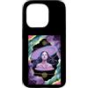 Mystical Calm Goddess Being Outer Space Custodia per iPhone 15 Pro Nebulosa Magica Cielo Cosmico Galleggiante Donna Spazio