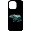 Polar Bear & Northern Light Custodia per iPhone 14 Pro Max Orso polare Luce del Nord Inverno Artico Amante della natura