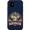 Frog Voting Dawn Custodia per iPhone 11 Divertente rana votazione elezione patriottico sondaggio umorismo