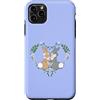 Disney Custodia per iPhone 11 Pro Max Disney Bambi Thumper & Miss Bunny Floral Heart Valentine's