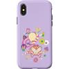 Disney Custodia per iPhone X/XS Disney Alice in Wonderland Cheshire Cat Flowers Collage