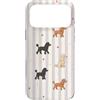 Poodle Vintage Patterns Custodia per iPhone 17 Pro Max Barboncino Vintage Cuori E Righe L