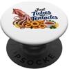 Clever Witty Calamari Designs Calamari Lover - Solo Qui Per I Tubi E Tentacoli PopSockets PopGrip Adesivo