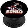 Funny Skeleton Bones Sports Halloween Hu Sci Sci Sciatore Retro Cool Atleta Stunt Lesioni Feriti PopSockets PopGrip Adesivo