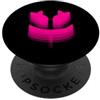 JETC-33 3D Felice Sorridente Malva Faccia - Fucsia PopSockets PopGrip Adesivo