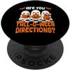 Halloween Gift For Trick Or Treating Sch Are You Fall O Ween Indicazioni Halloween Scuola Insegnante PopSockets PopGrip Adesivo