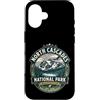 North Cascades National Park Souvenirs & Custodia per iPhone 16 Distintivo naturale vintage del Parco nazionale North Cascades di Washington