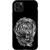 Fierce Tiger Roaring Animal Custodia per iPhone 11 Pro Max Tigre ruggente Giungla feroce