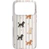 Poodle Vintage Patterns Custodia per iPhone 17 Pro Barboncino Vintage Cuori E Righe L