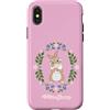 Disney Custodia per iPhone X/XS Disney Bambi Miss Bunny Floral Coquette Style Matching