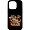 Halloween Gift For Trick Or Treating Spo Custodia per iPhone 15 Pro Scheletro che cavalca dinosauro T-Rex Mummia spaventoso Halloween
