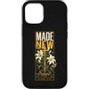 Made New Faith Garden Custodia per iPhone 12/12 Pro Fatto nuovo cristiano floreale croce 2 Corinzi 5:17