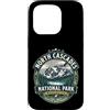 North Cascades National Park Souvenirs & Custodia per iPhone 15 Pro Distintivo naturale vintage del Parco nazionale North Cascades di Washington