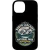 North Cascades National Park Souvenirs & Custodia per iPhone 14 Distintivo naturale vintage del Parco nazionale North Cascades di Washington