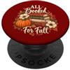 Pumpkin Pages Society Tutto prenotato per Autunno Zucca Book Lover Autunno Lettura floreale PopSockets PopGrip Adesivo