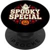 Mid Century Spooky Club Spooky Special, simpatica festa di Halloween con fantasmi retrò PopSockets PopGrip Adesivo