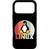 Funny Linux admin hacker nerd IT Geek gi Custodia per iPhone 17 Pro Max Linux Penguin Programmer Tux Nerd Retro Design