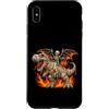 Halloween Gift For Trick Or Treating Spo Custodia per iPhone XS Max Scheletro che cavalca dinosauro T-Rex Mummia spaventoso Halloween