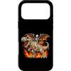 Halloween Gift For Trick Or Treating Spo Custodia per iPhone 17 Pro Max Scheletro che cavalca dinosauro T-Rex Mummia spaventoso Halloween