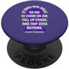 Epilepsy Awareness Month Purple Ribbon F Epilessia divertente dicendo per il mese di consapevolezza dell'epilessia viola PopSockets PopGrip Adesivo